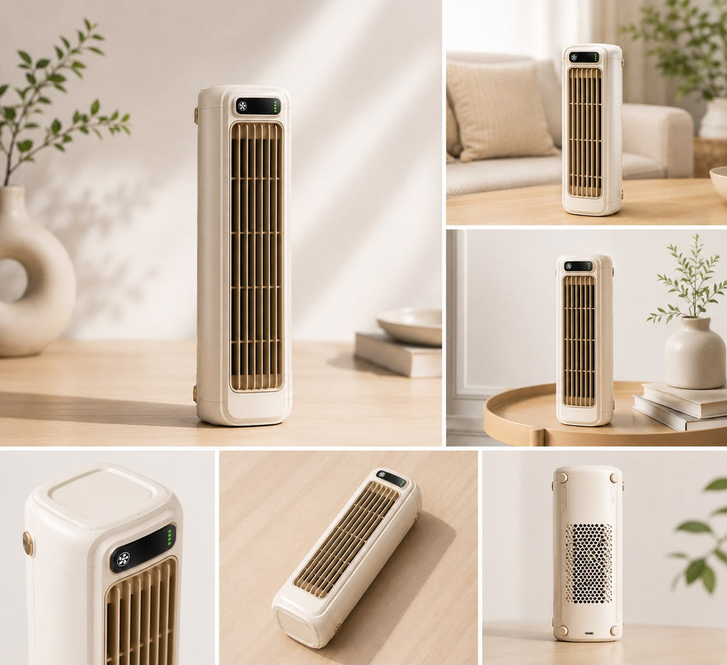 FRESCOR Air — Ventilateur Colonne Silencieux | Kaki